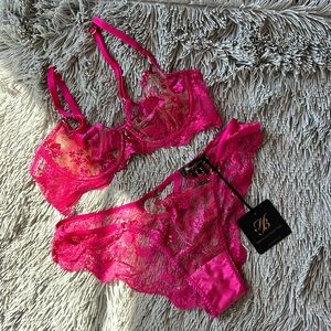 Honey Birdette Whitney Pink Lingerie Set